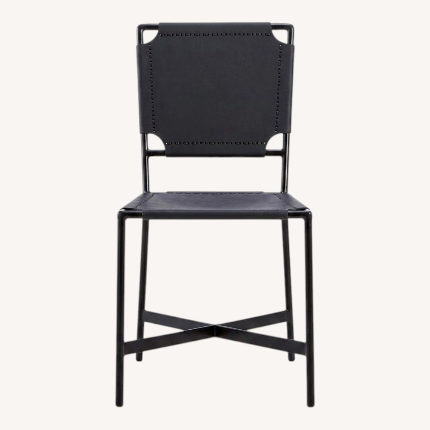 Crate & Barrel Black Dining Chairs - image-0
