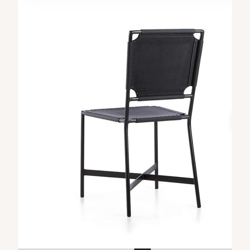 Used Crate & Barrel Black Dining Chairs for sale on AptDeco