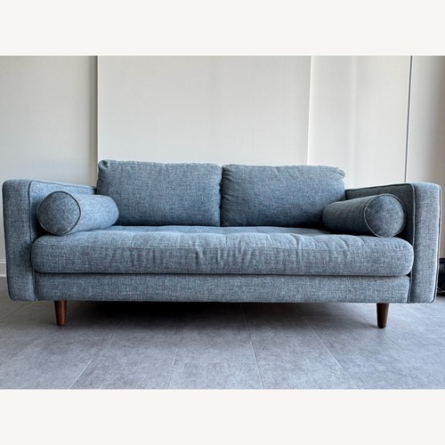 Used Article Sven Aqua Tweed 72” Sofa for sale on AptDeco