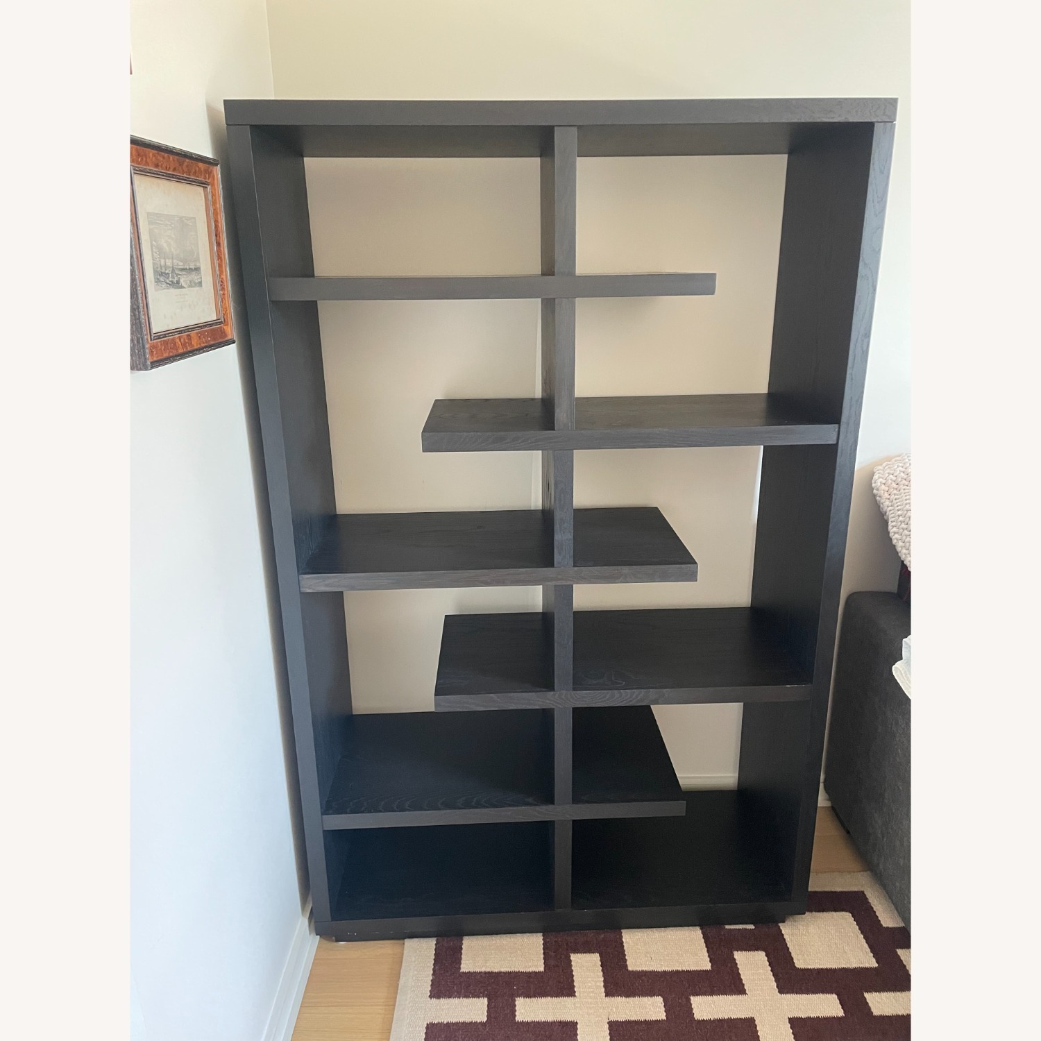 Crate & Barrel Elevate Dark Brown Wood Bookcase - image-2