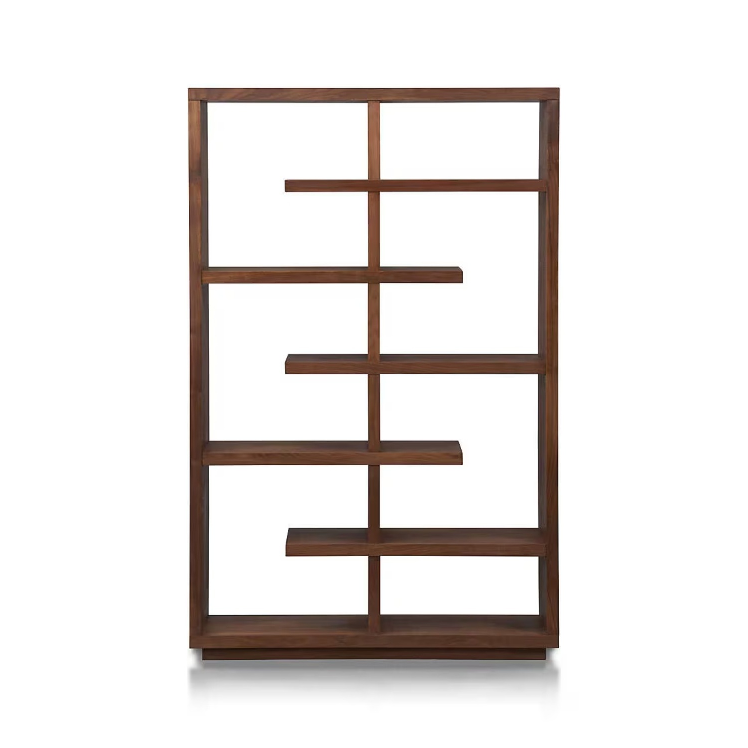 Crate & Barrel Elevate Dark Brown Wood Bookcase - image-4