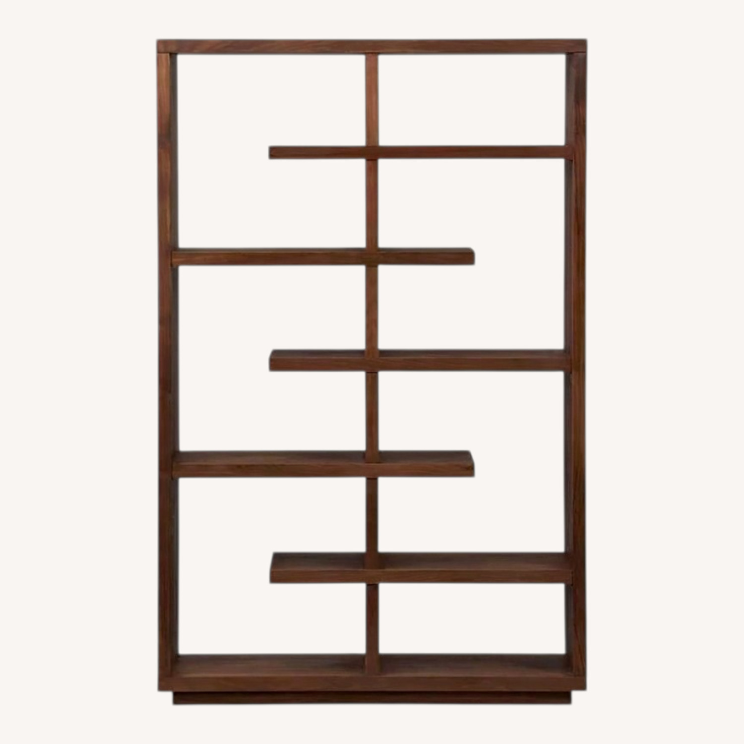 Crate & Barrel Elevate Dark Brown Wood Bookcase - image-0