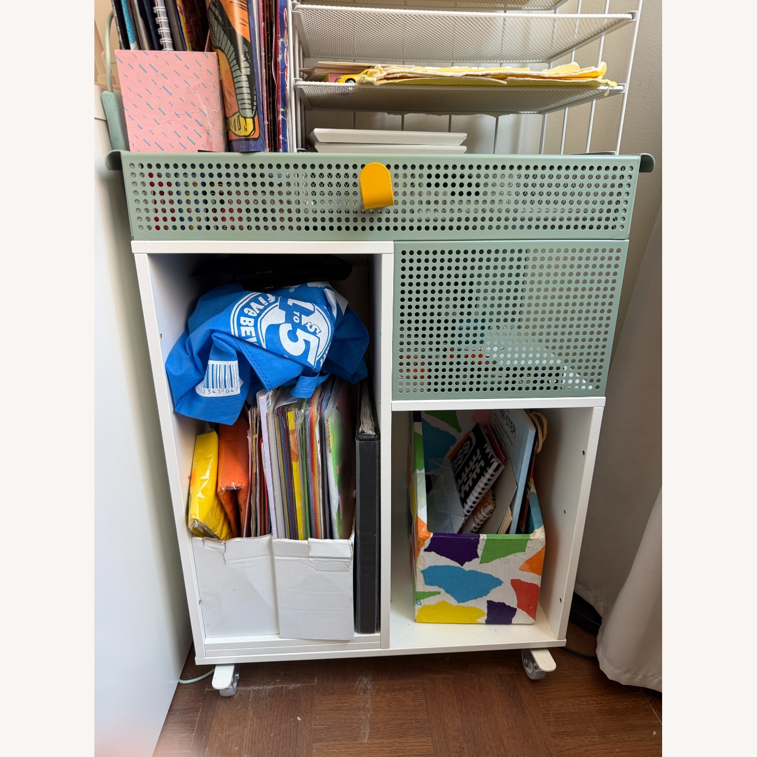 IKEA MICKE Compact Kids Desk + Storage Organizer - image-2