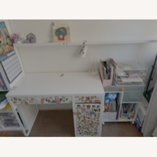 Used IKEA MICKE Compact Kids Desk + Storage Organizer  for sale on AptDeco