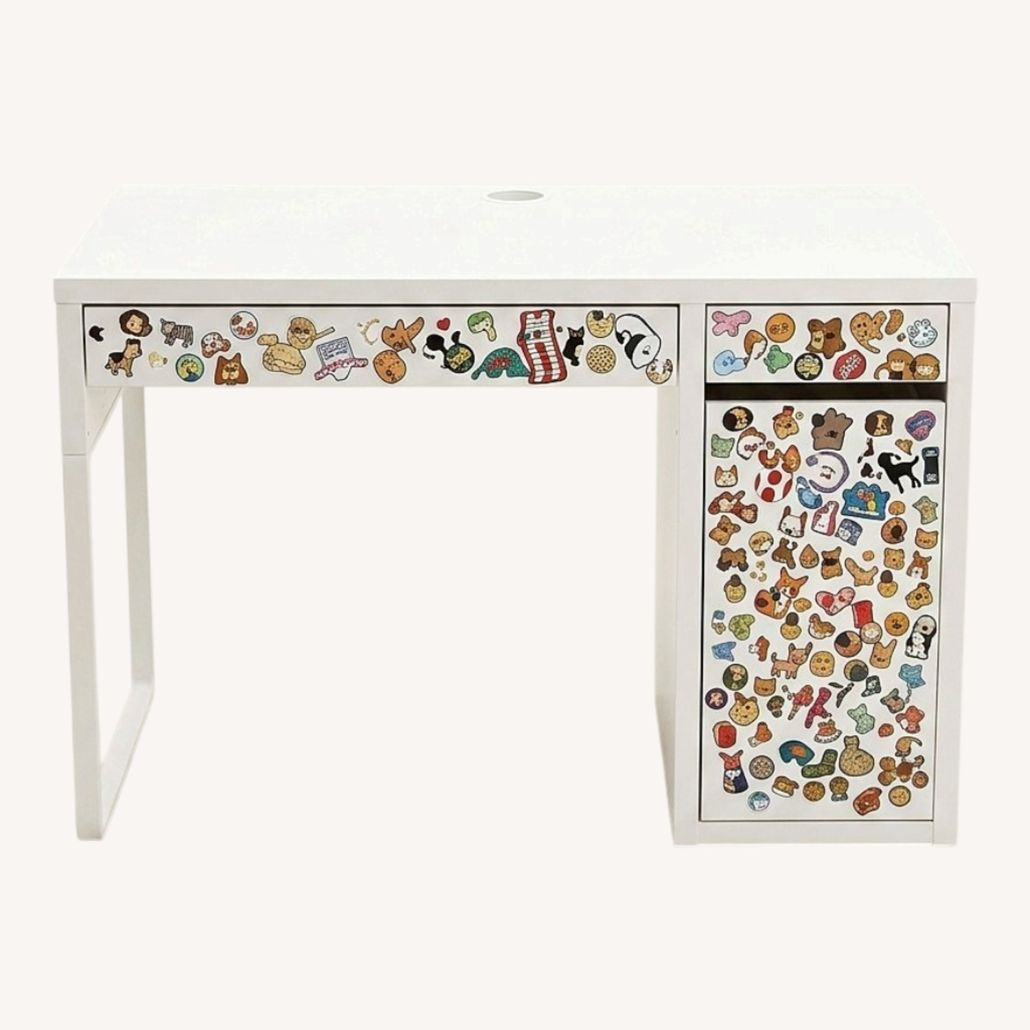 IKEA MICKE Compact Kids Desk + Storage Organizer - image-0