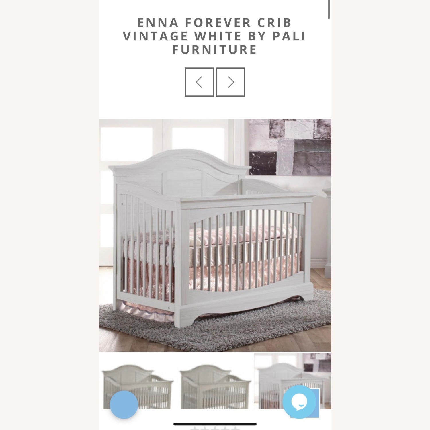 Pali Design Enna White Wood Crib - image-1