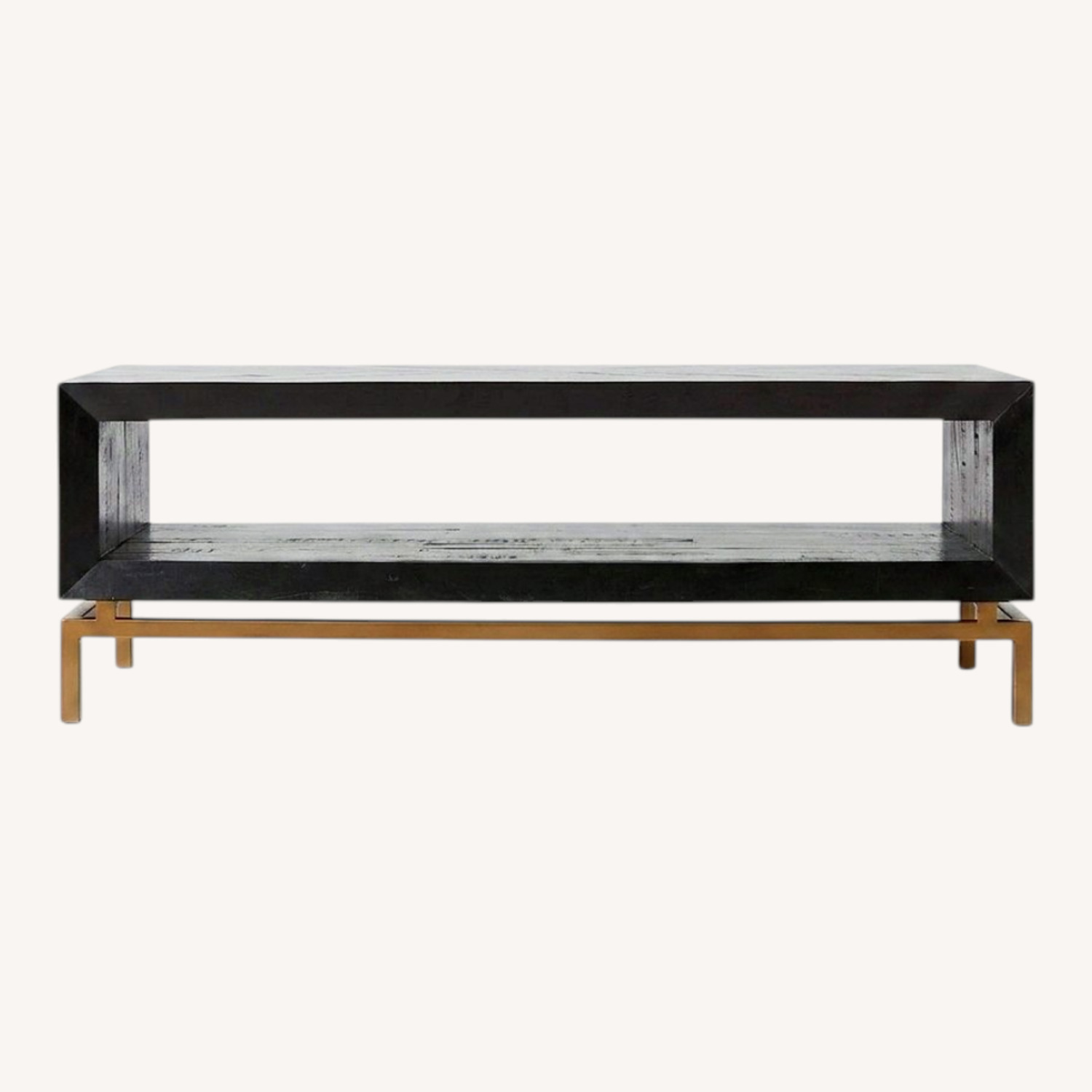West Elm Alexa Burnished Rectangle Coffee Table - image-0