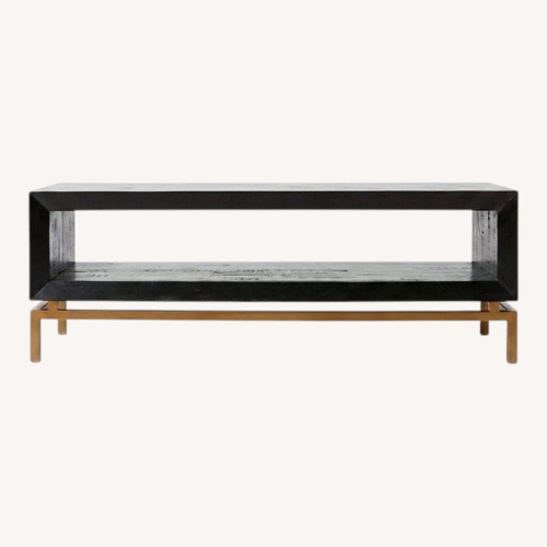 Used West Elm Alexa Burnished Rectangle Coffee Table for sale on AptDeco