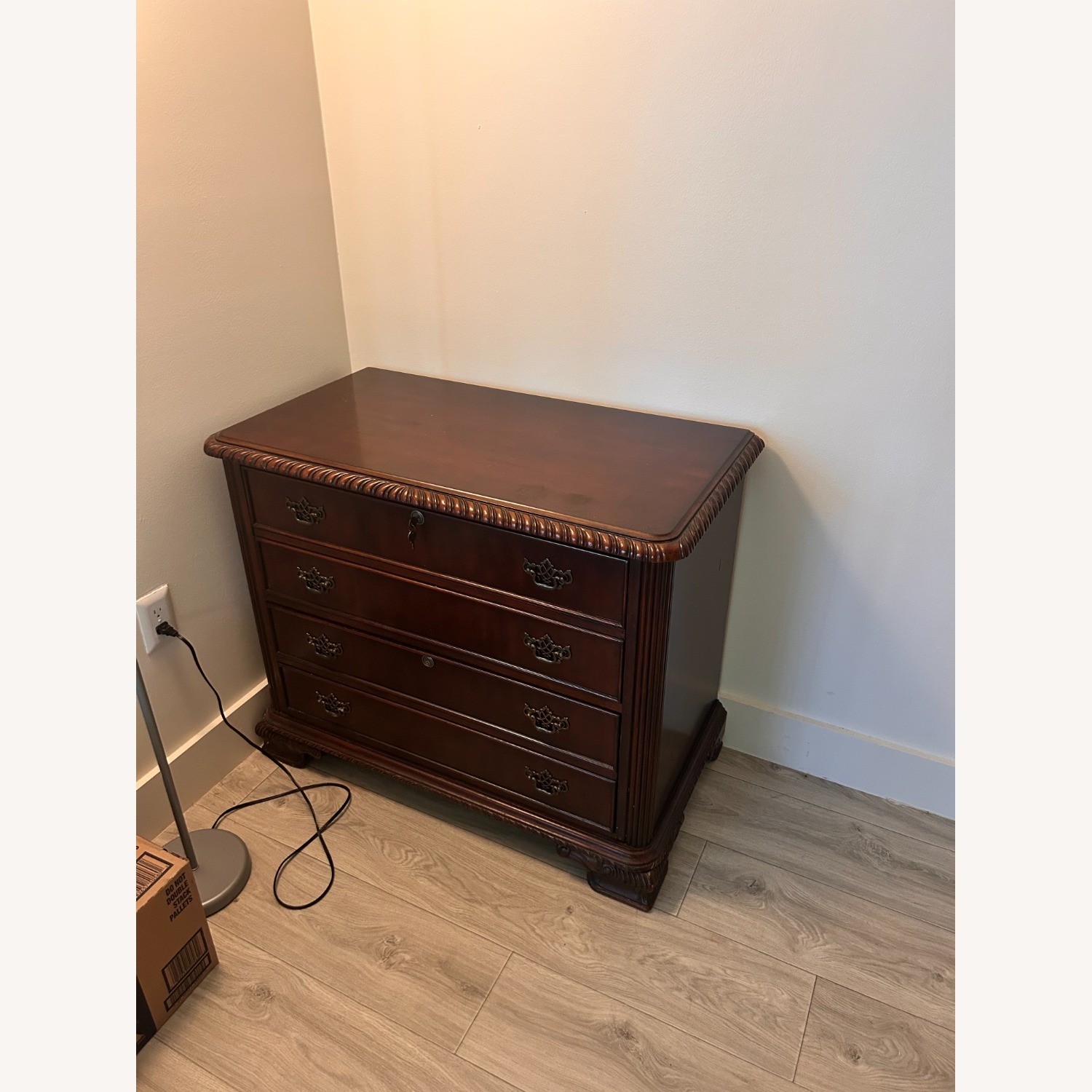 Vintage/Antique Dark Brown Wall Unit - image-2