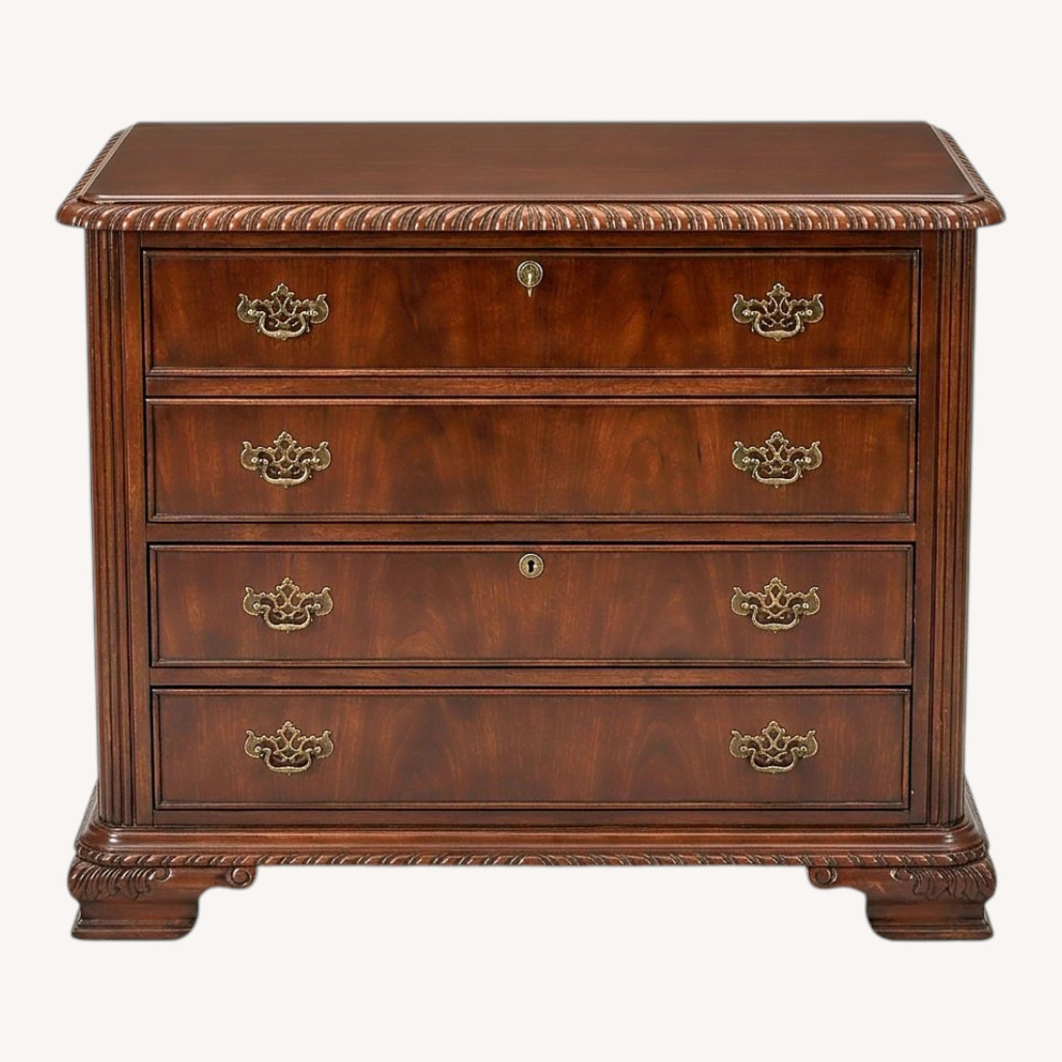 Vintage/Antique Dark Brown Wall Unit - image-0