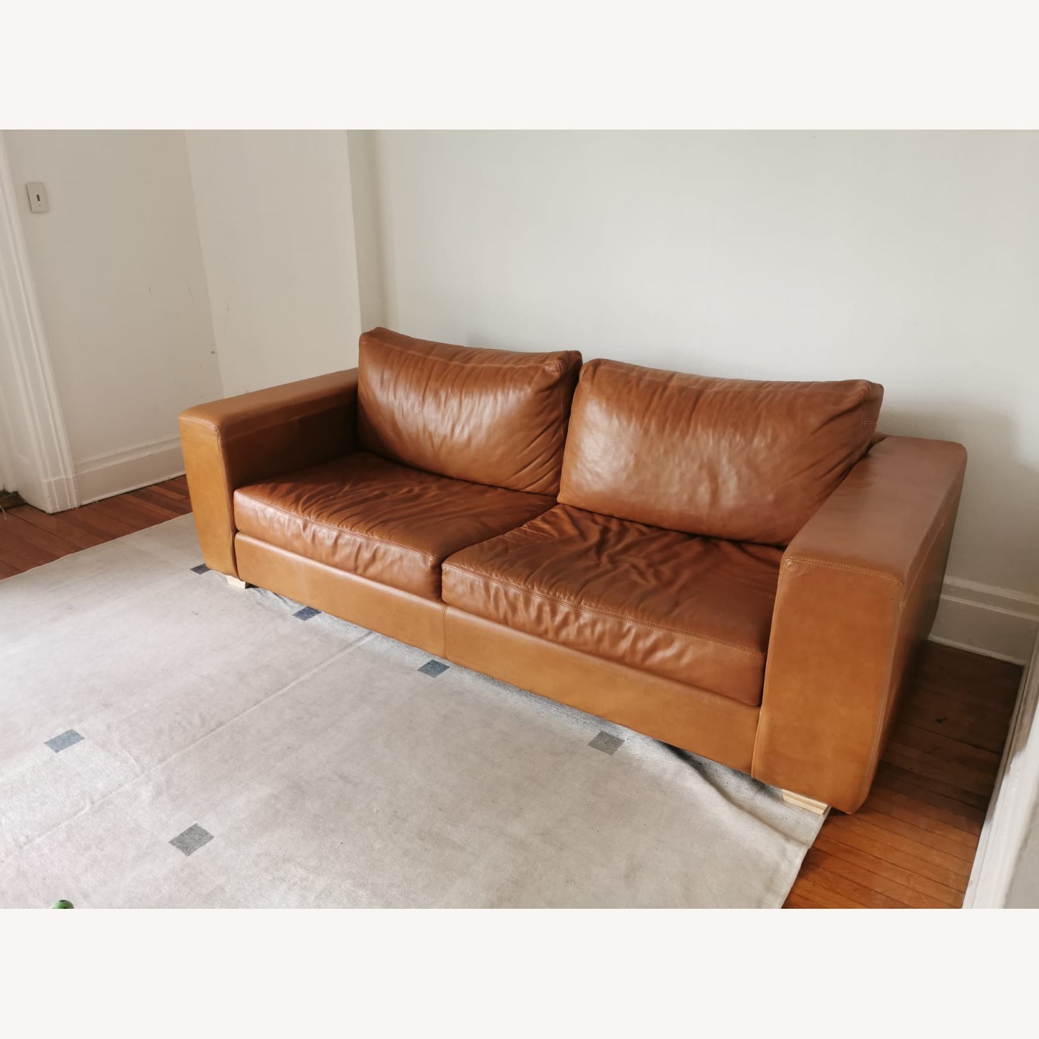 Leather 3+ Seater Sofa - image-1