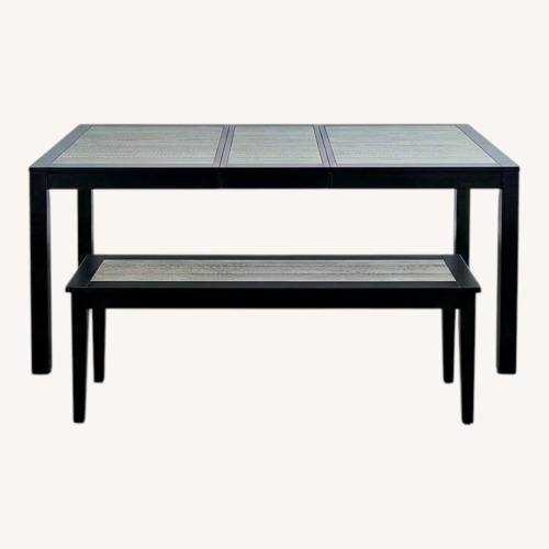 Used Extendable Dining Table with Chairs and Bench for sale on AptDeco