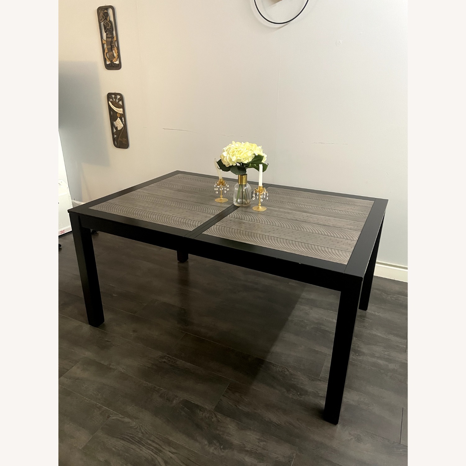 Extendable Dining Table with Chairs and Bench - image-3