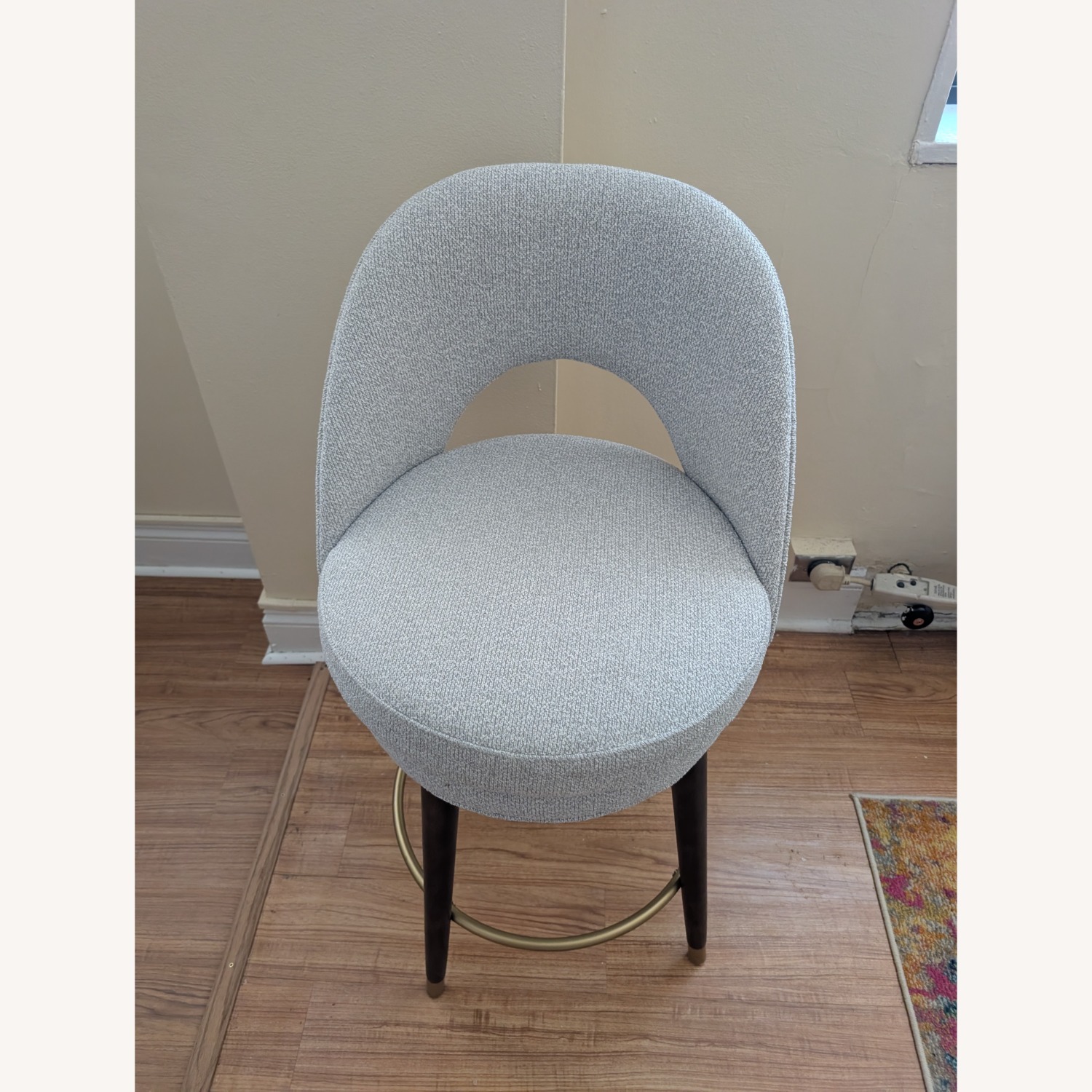 Light Gray Fabric Office Chair - image-2