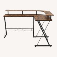Light Brown Wood Veneer Desk