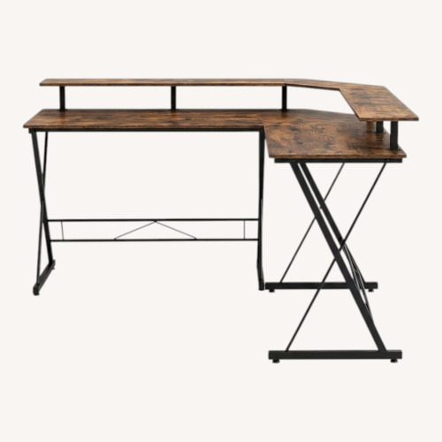 Used Light Brown Wood Veneer Desk for sale on AptDeco