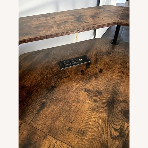 Used Light Brown Wood Veneer Desk for sale on AptDeco