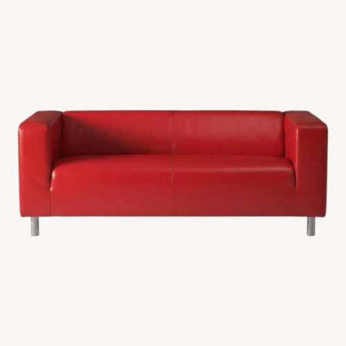Used IKEA KLIPPAN Red Loveseat for sale on AptDeco