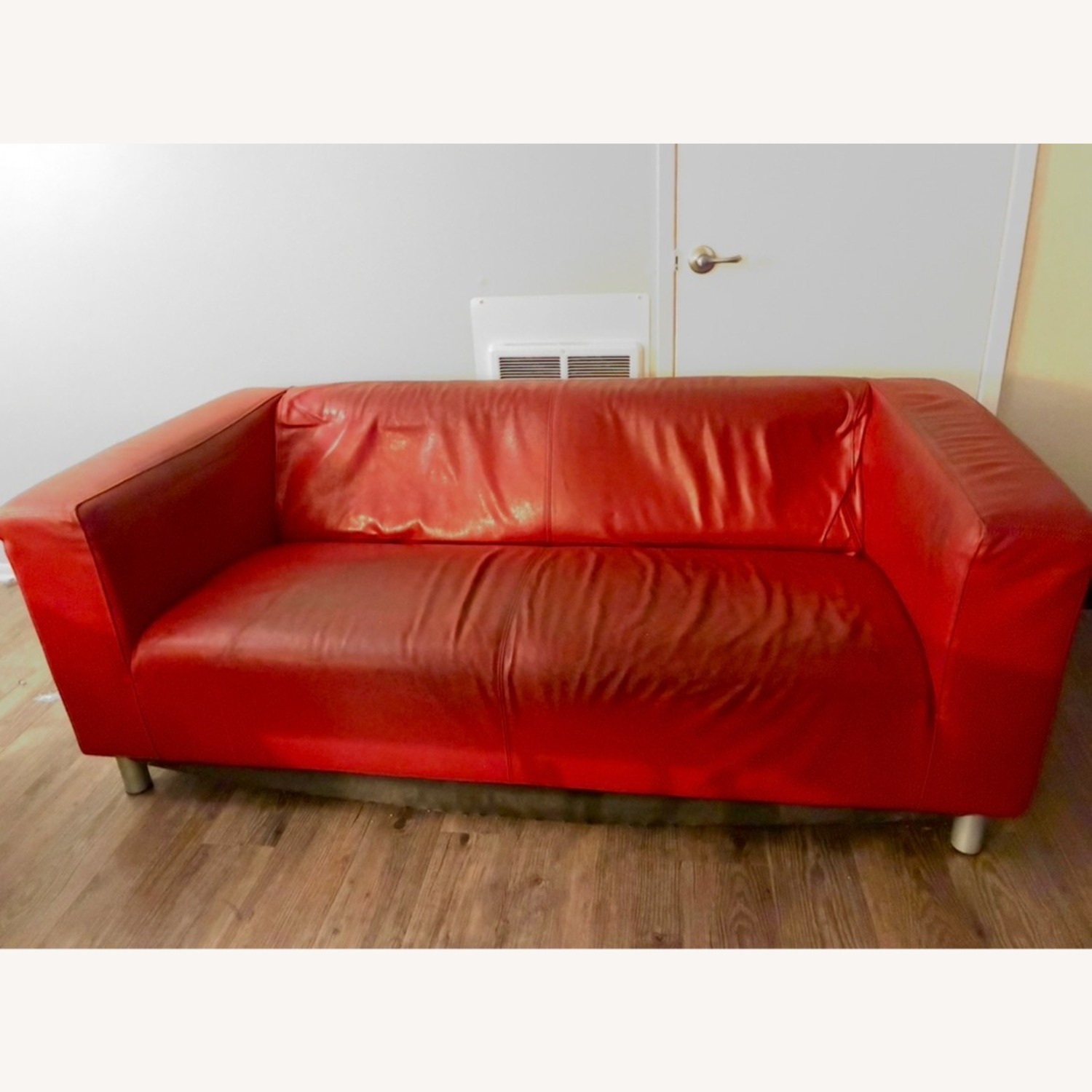 IKEA KLIPPAN Red Loveseat - image-1