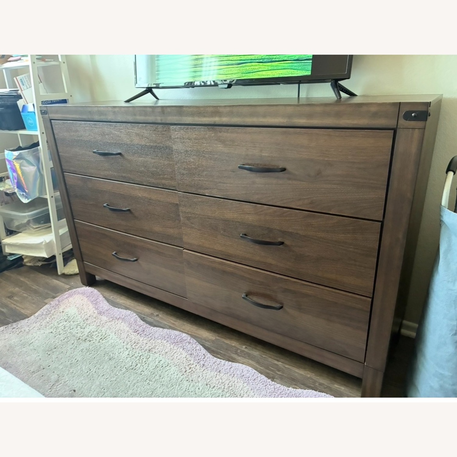Living Spaces Willow Creek II Brown Wood 6-Drawer Dresser - image-2