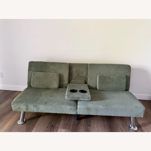Used Green Wood Sleeper Sofa for sale on AptDeco