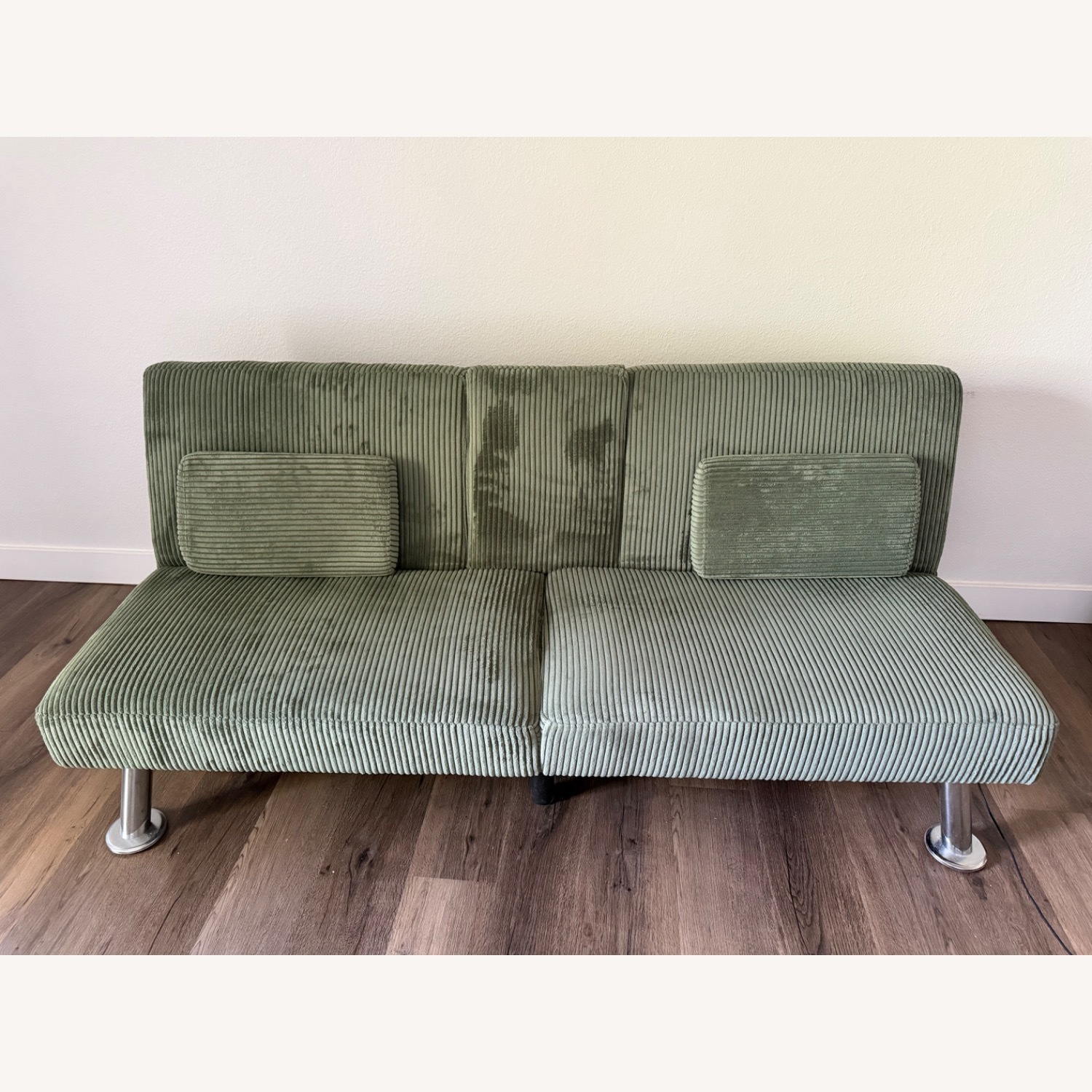 Green Wood Sleeper Sofa - image-2