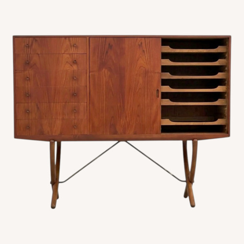 Used Hans Wegner Dark Brown Wood Sideboard for sale on AptDeco