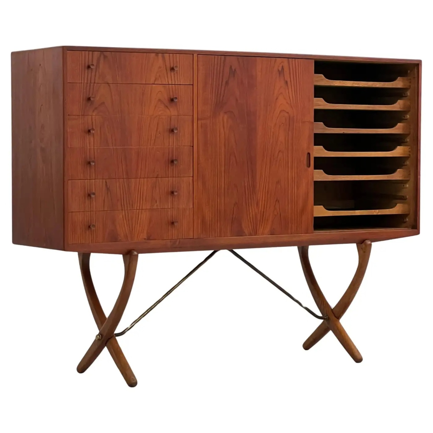 Hans Wegner Dark Brown Wood Sideboard - image-7