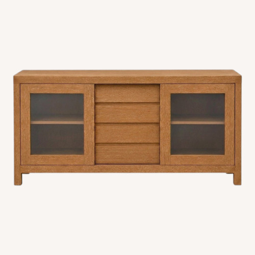 Used Crate & Barrel Wood Storage Media Console for sale on AptDeco