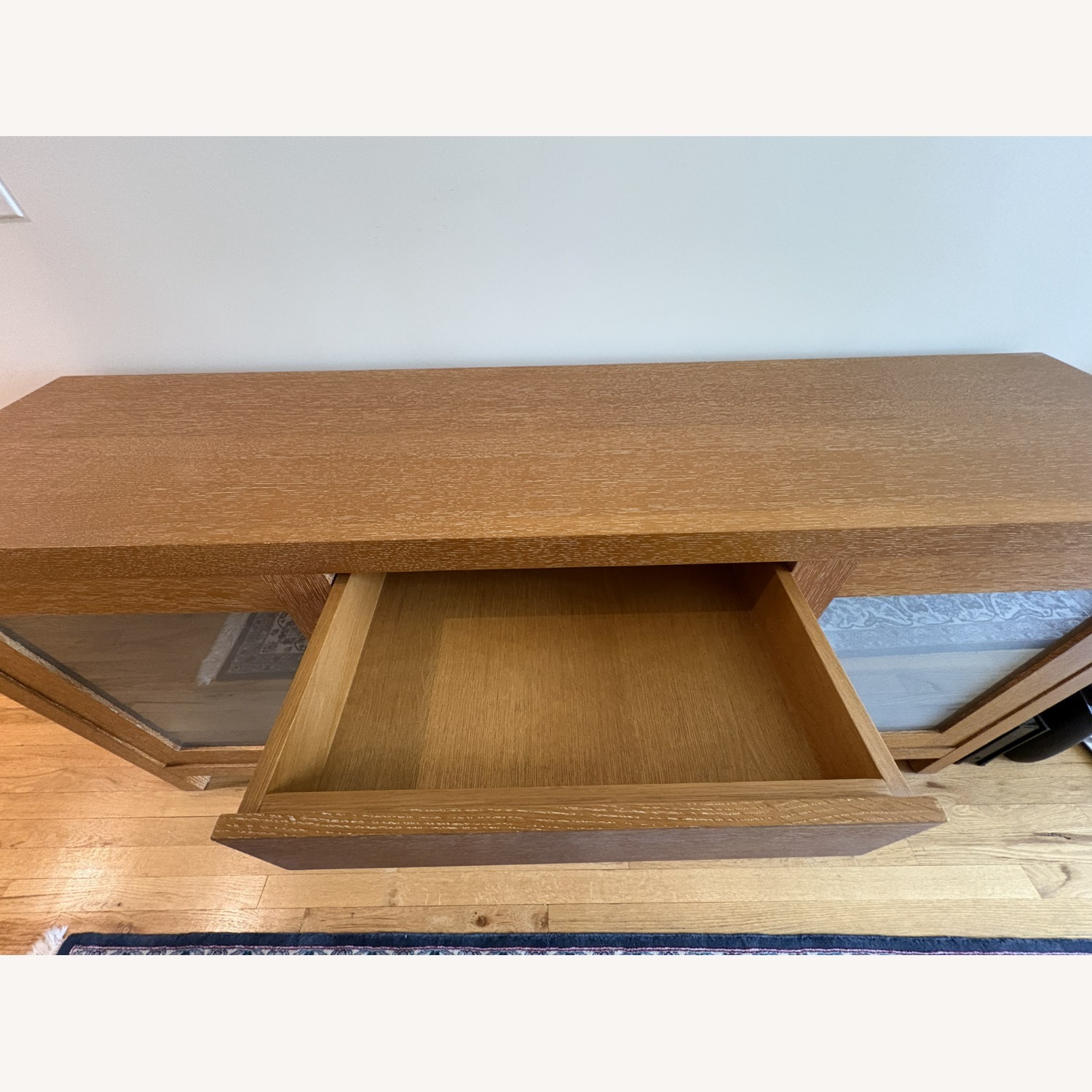 Crate & Barrel Wood Storage Media Console - image-5