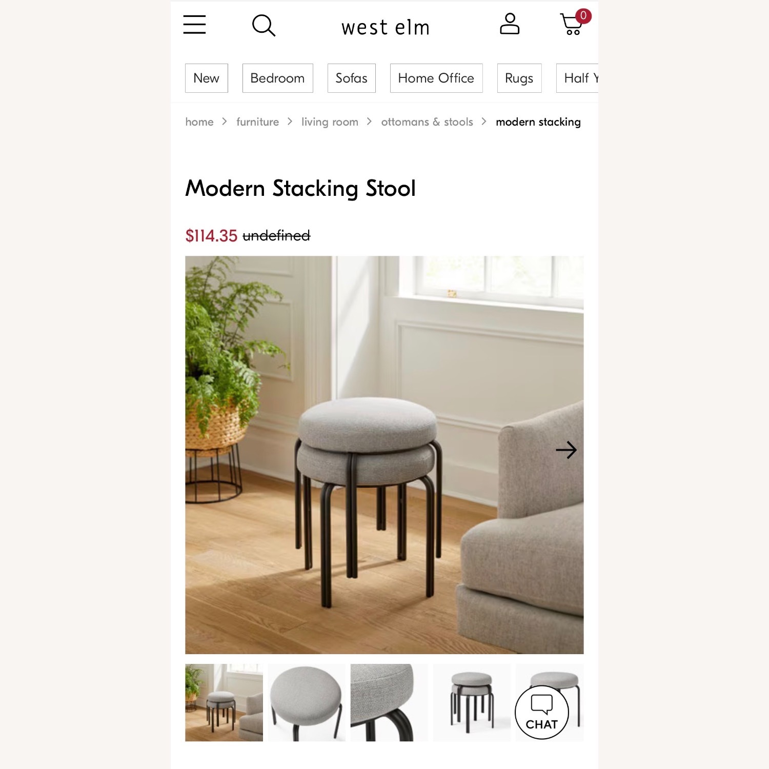 West Elm Yellow Modern Stacking Stool - image-3