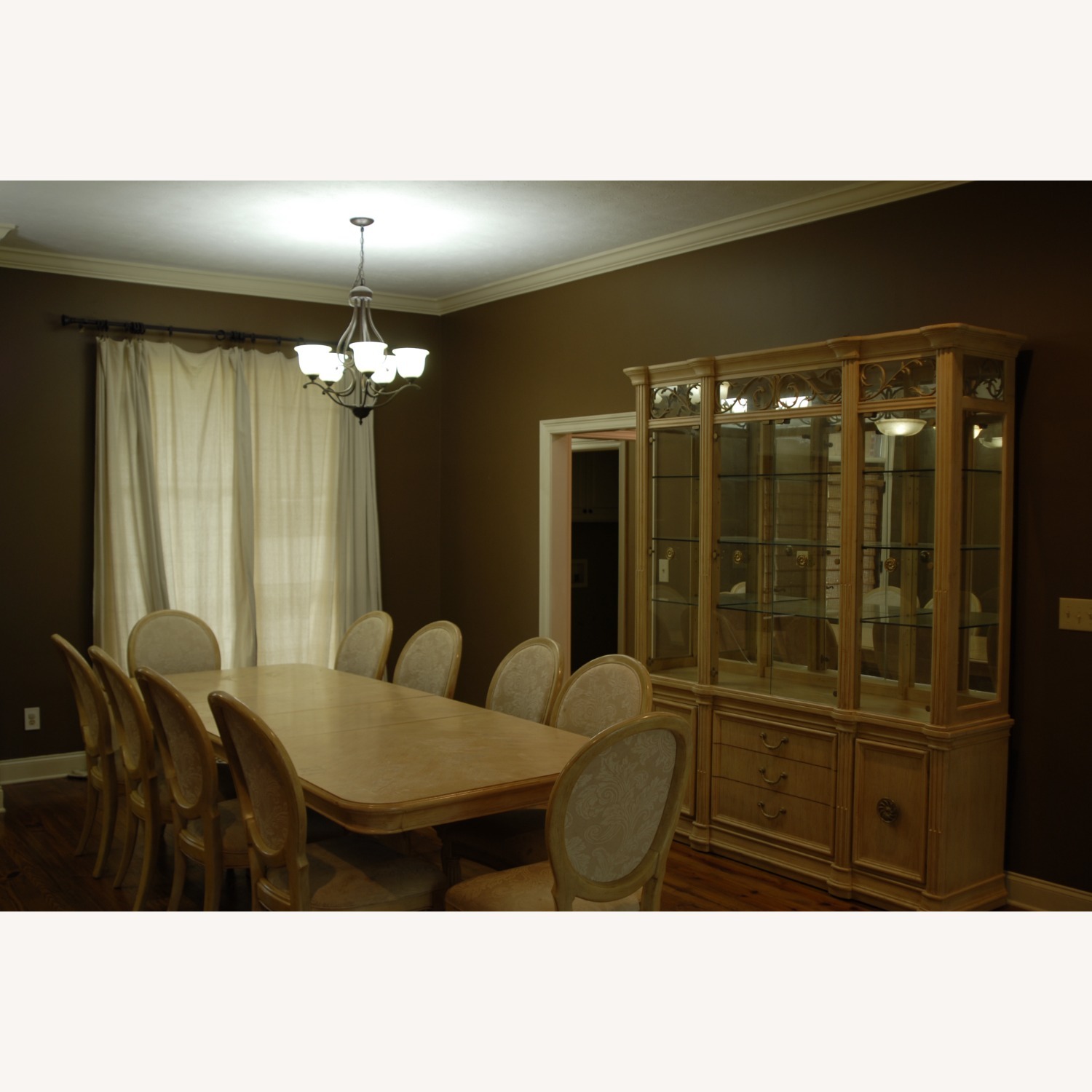Bernhardt Furniture White Wood Dining Table - image-4