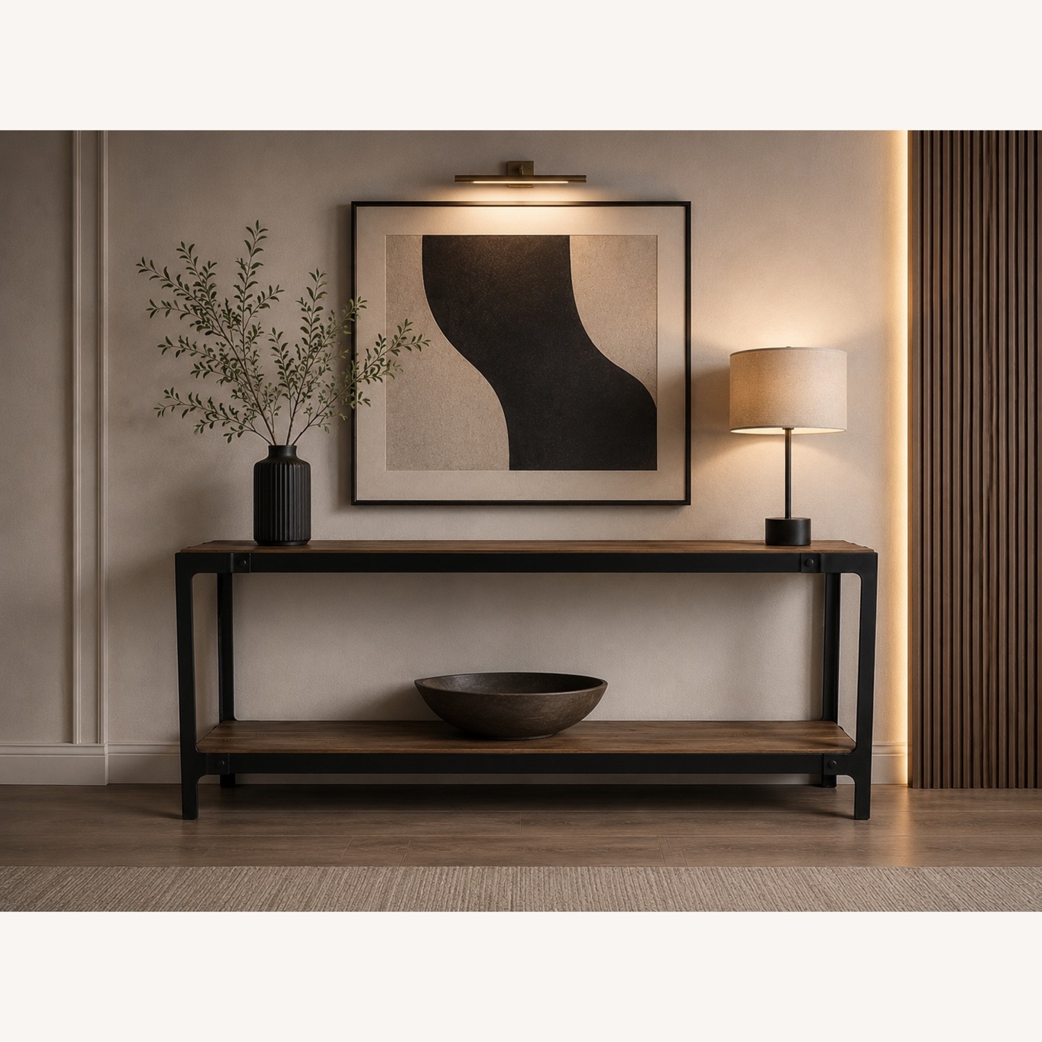 Pottery Barn Clint 60" Reclaimed Wood Console Table - image-0