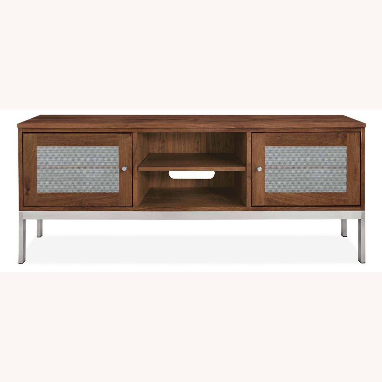 Room & Board Linear Walnut Wood Media Storage - image-5