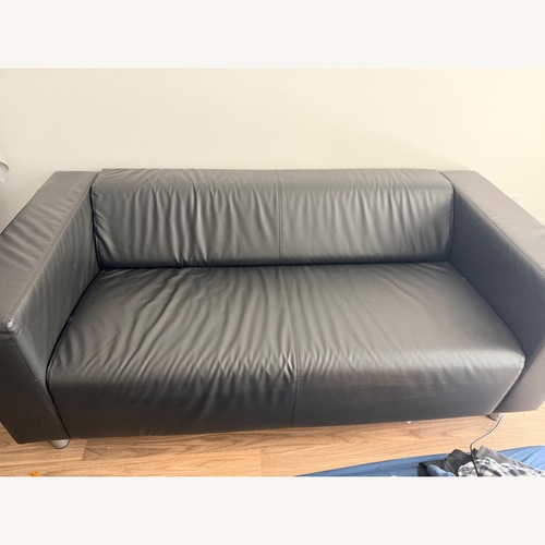 Used IKEA KLIPPAN Black 2 Seater Sofa for sale on AptDeco
