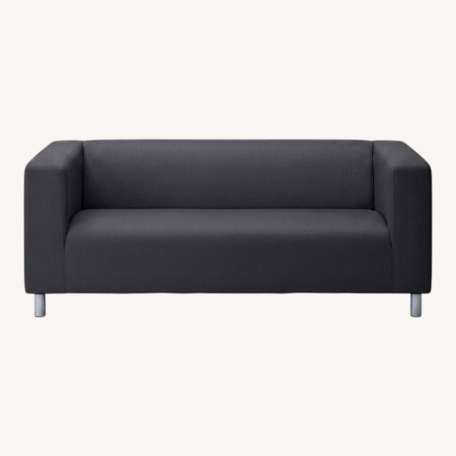 IKEA KLIPPAN Black 2 Seater Sofa - image-0