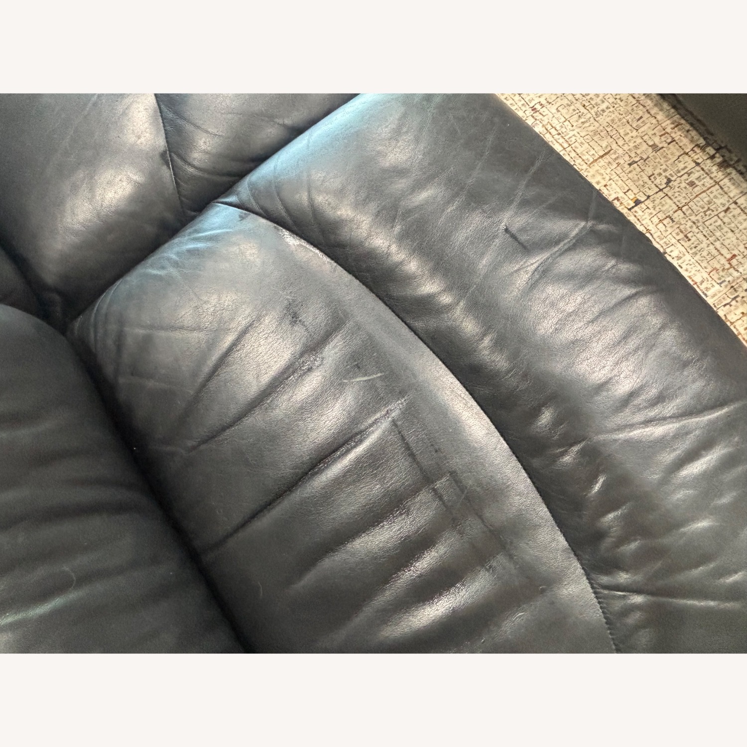 Ekornes Liberty Black Leather 3+ Seater Sofa - image-3