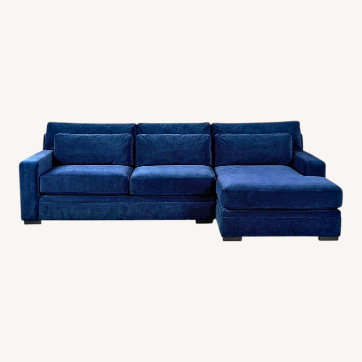 Value City Furniture Blue 3+ Piece Sectional - image-0