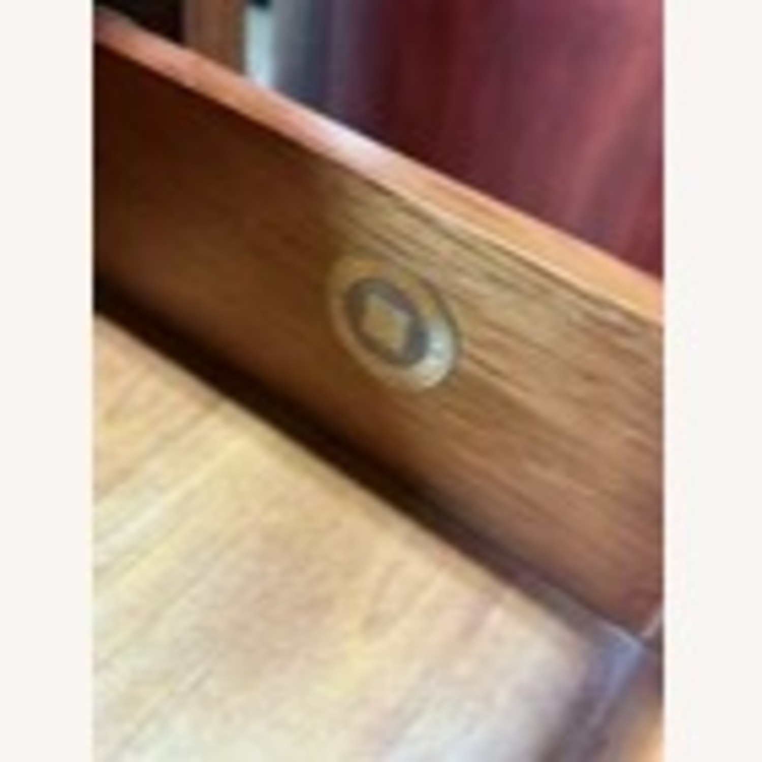 Vintage Teak Solid Wood File Cabinet - image-5