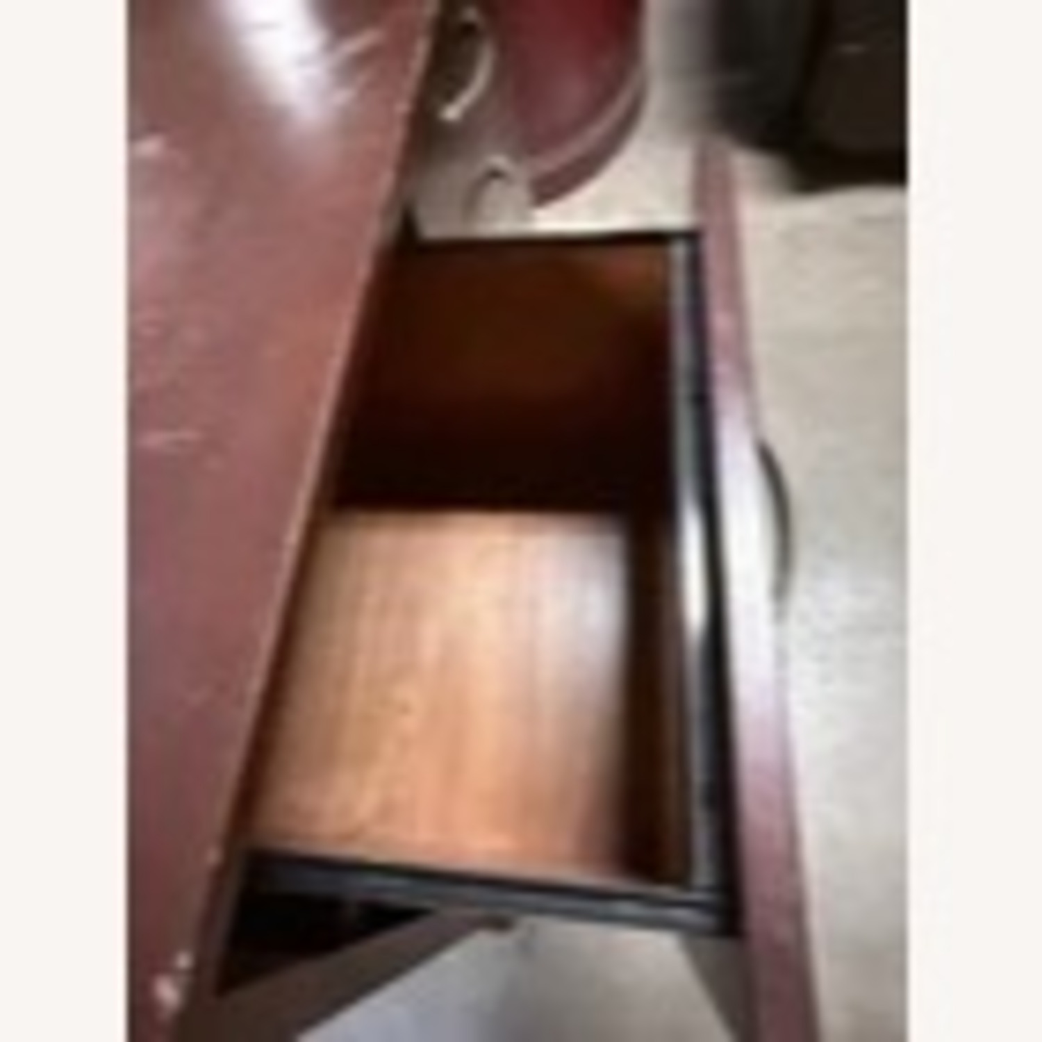 Vintage Teak Solid Wood File Cabinet - image-7