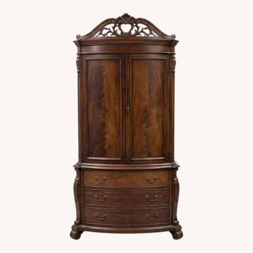 Used Vintage/Antique Carved Wood Armoire for sale on AptDeco