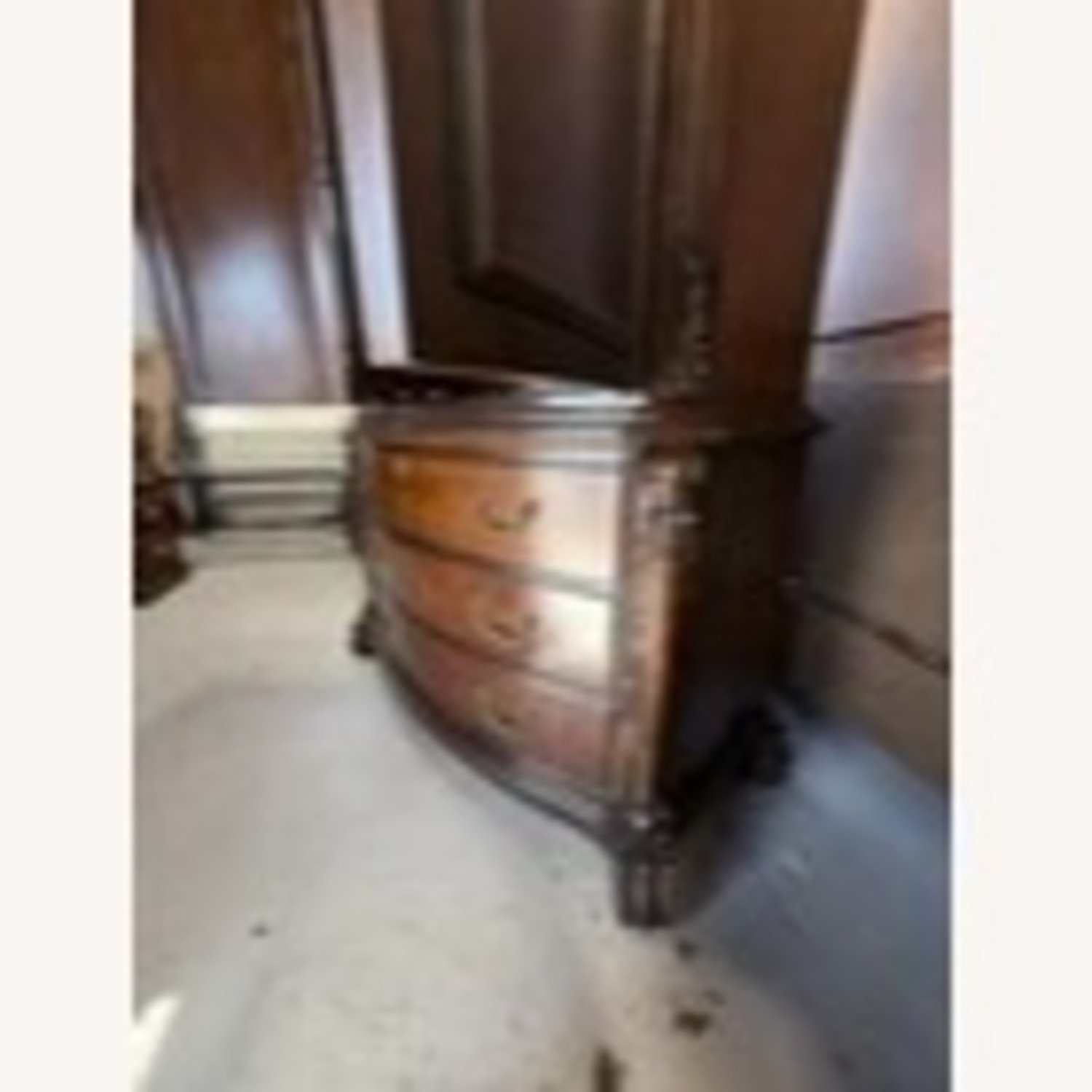 Vintage/Antique Carved Wood Armoire - image-4