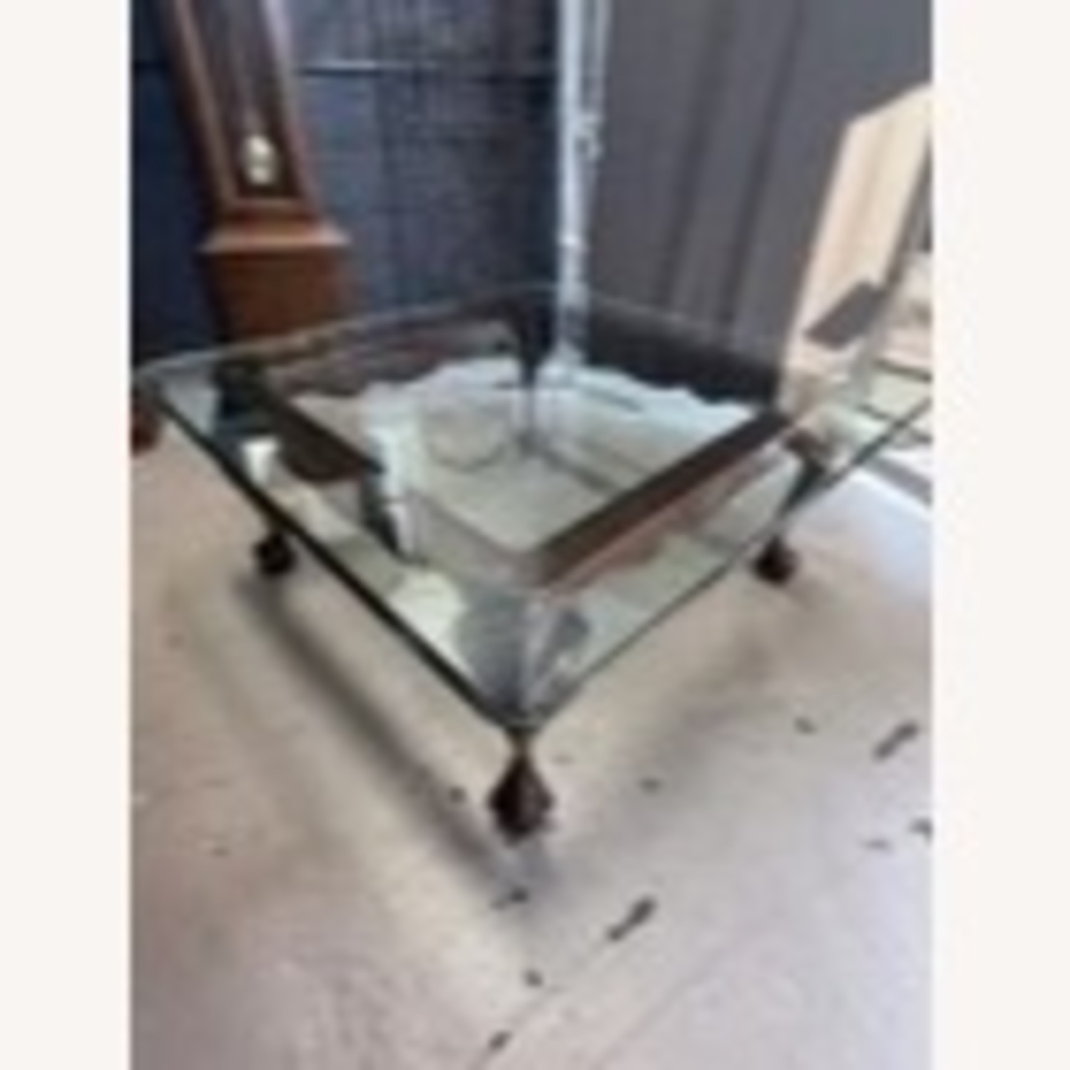 Henredon Glass Top Wood Coffee Table - image-2