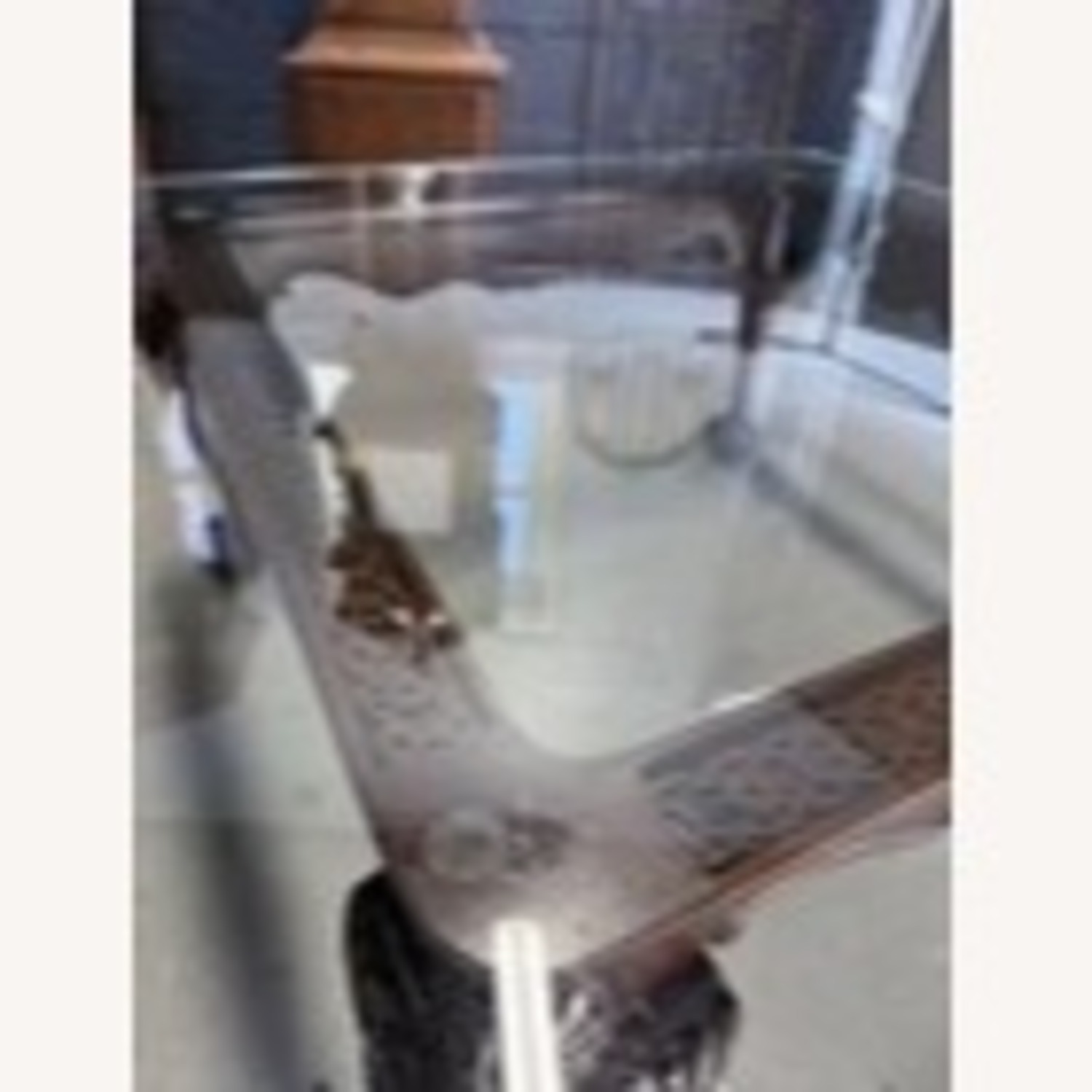 Henredon Glass Top Wood Coffee Table - image-4