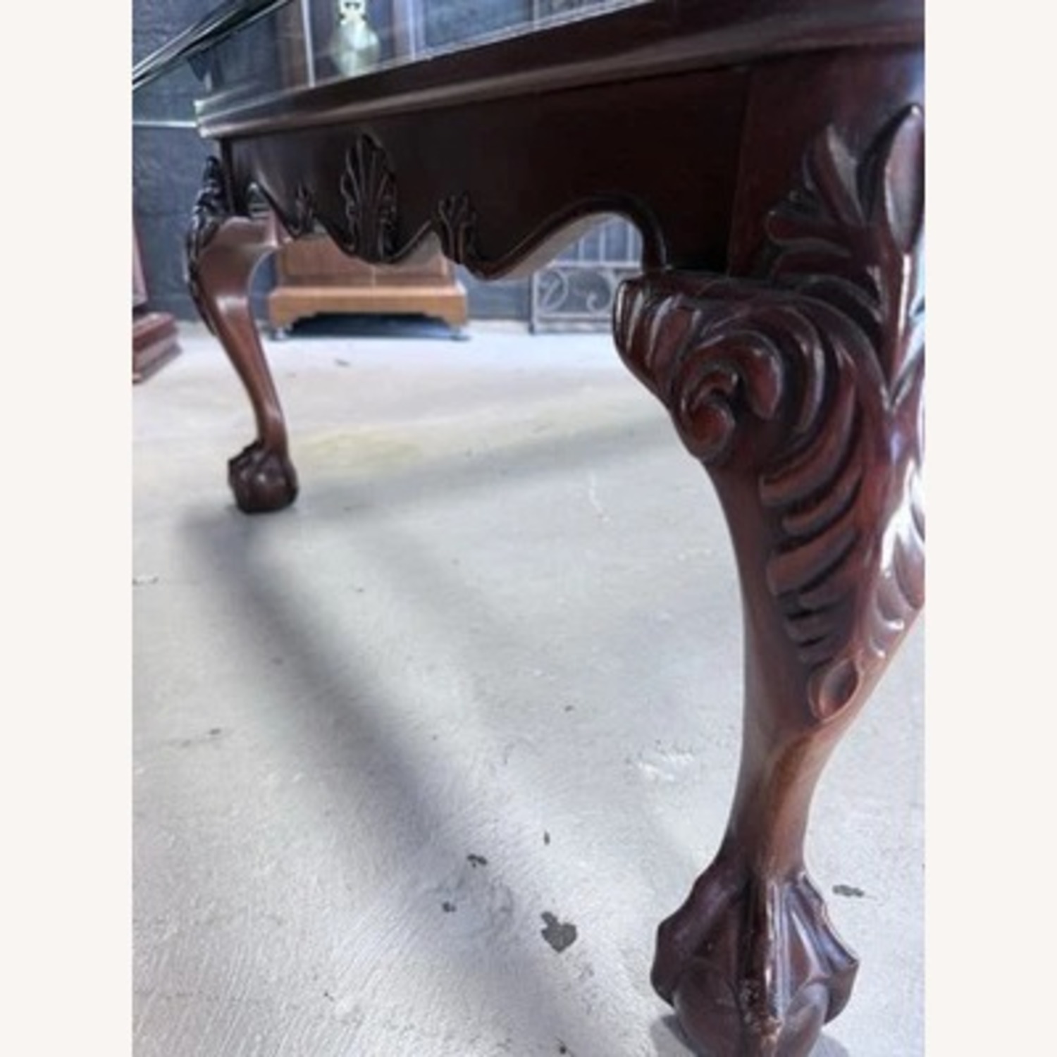 Henredon  Glass Top Wood Coffee Table - image-6