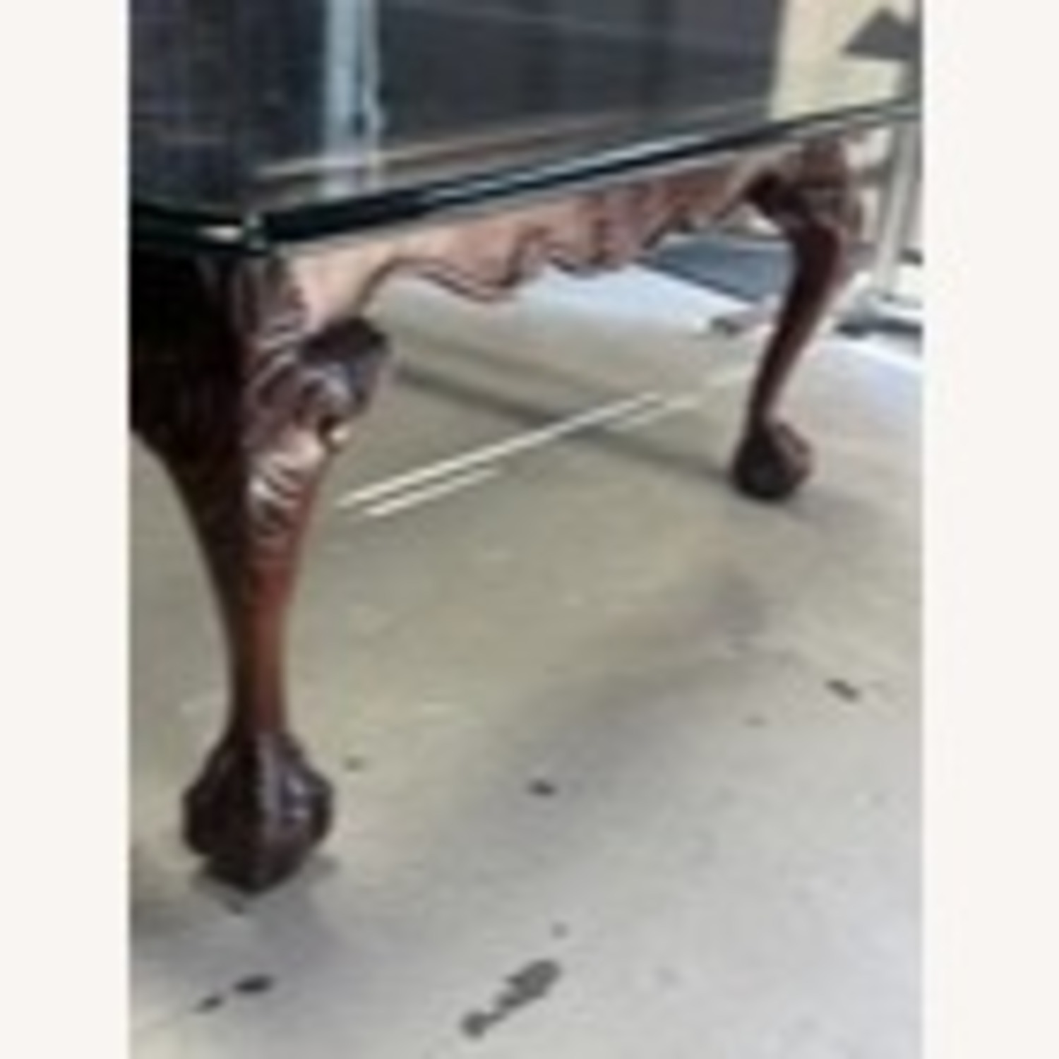 Henredon Glass Top Wood Coffee Table - image-3