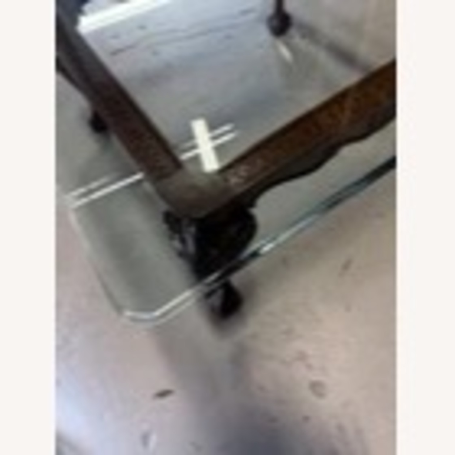 Henredon Glass Top Wood Coffee Table - image-5