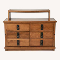 Dark Brown Wood Dresser