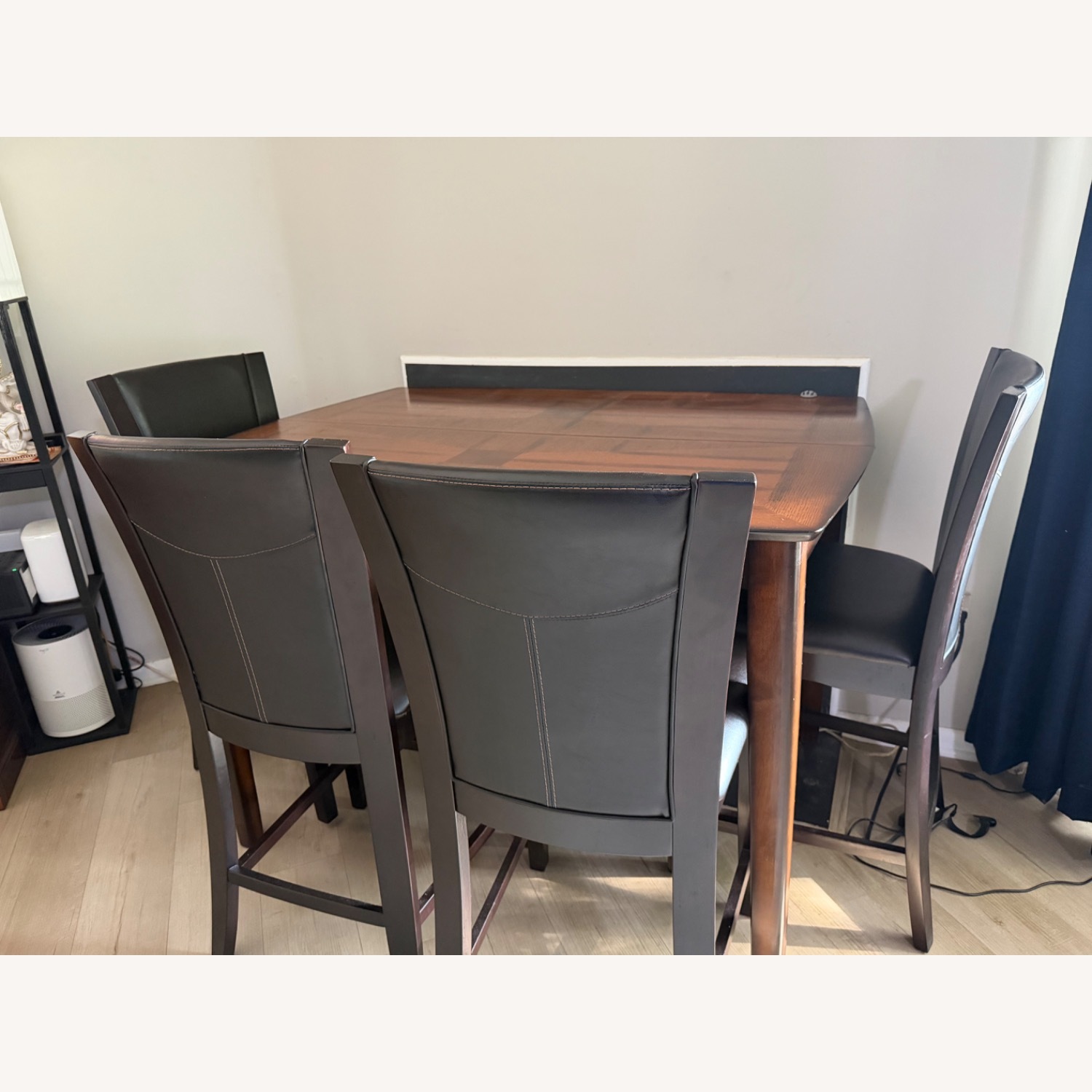 Raymour & Flanigan Natural Wood Dining Table - image-1