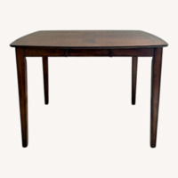 Raymour & Flanigan Natural Wood Dining Table